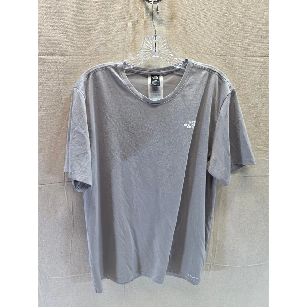 The North Face Mens Gray FlashDry Circular Design Performance T-Shirt Size L